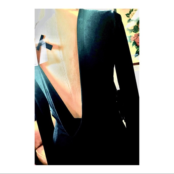 NWT Alexander Wang * Backless Draped Fully-Lined Mini New LBD! Chic black sheath - Picture 8 of 9